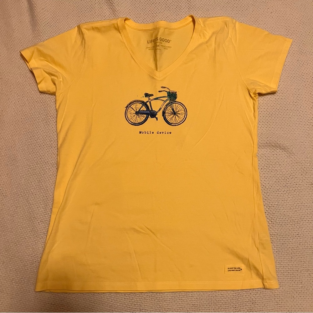 Yellow Life Is Good V-Neck